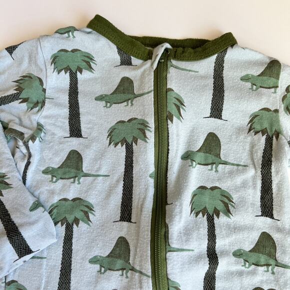 Kickee Pants Dinosaur Bamboo Zipper Sleeper 6-9m Baby - Picture 5 of 10